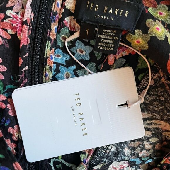 Ted Baker Hendria Ruffle-Trim Mini Dress Size 1 - Picture 13 of 13